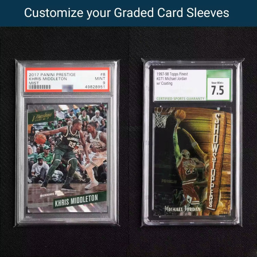 Perfect Fit Size Resealable Card Protector YuGiOh CSG HGA Team Bags SGC Tcg Pokemon Graded Card Slab Sleeves