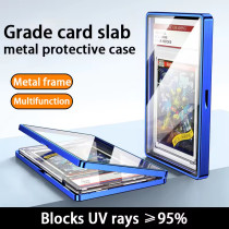 Metal Protective Magnetic Graded Card Display Case Bgs Tcg Sport Poke Mon Grading Bumper Guard SlabMags for Graded Cards