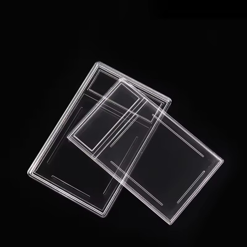 44*33mm Graded Stamp Card Holder Postage Stamp Display Slab Custom Acrylic Stamp Collecting Mini Card Grade Slab