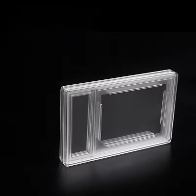 44*33mm Graded Stamp Card Holder Postage Stamp Display Slab Custom Acrylic Stamp Collecting Mini Card Grade Slab