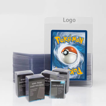 High Quality Clear Semi Rigid Card Holder for Graded Card Submission Trading Basketball Sports Protector Card Sleeve Saver