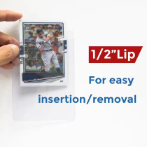 High Quality Clear Semi Rigid Card Holder for Graded Card Submission Trading Basketball Sports Protector Card Sleeve Saver