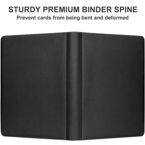 Portable Removable Baseball Game Trading PU Leather Photo Albums Card Binder Holds Protectors 9 Pocket Trading Card Binder