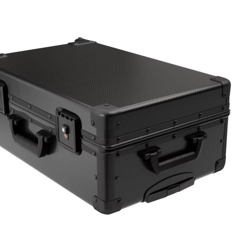 Graded Card Storage Box, 105+ 4 Row Sports Card Case with Portable Handle, Password Lock, No Flake EVA+ Foam, for FGS BGS & SGC