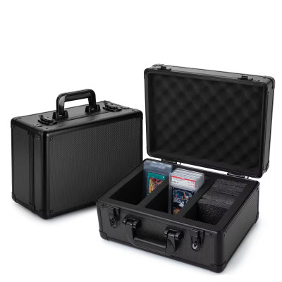 Magnetic Card Holder Toploader Aluminum Frame Case Pokemon Tcg Graded Slab Trading Card Storage Box