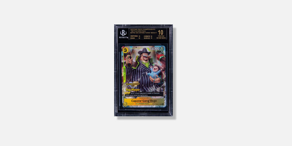 Chopper Promo card in a Guard TCG sleeve
