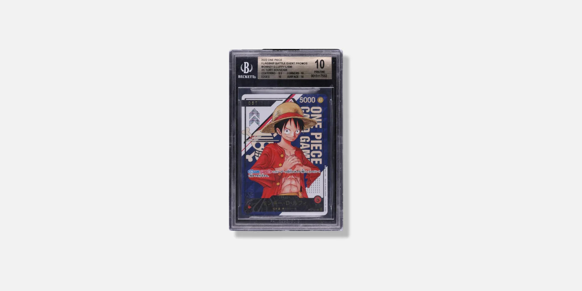 Nami Anniversary card in a Guard TCG toploader