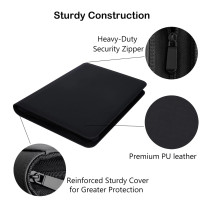 9 Pockets PU Leather Photo Albums Yu-Gi-Oh Top Loader Binder Premium Pokémon Trading Toploader Card Binder