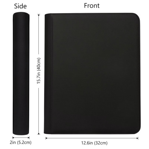 9 Pockets PU Leather Photo Albums Yu-Gi-Oh Top Loader Binder Premium Pokémon Trading Toploader Card Binder