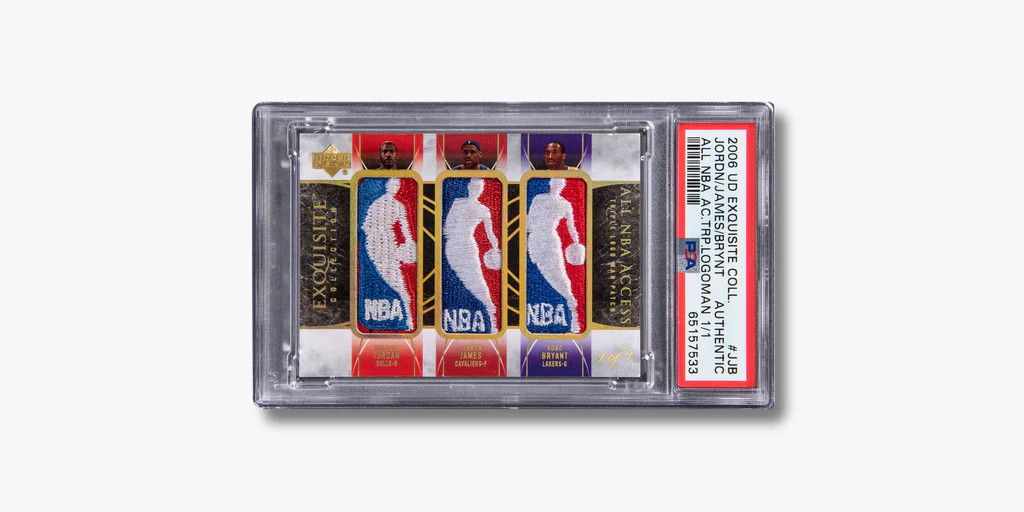 LeBron James 2003 Exquisite card in a Guard TCG binder