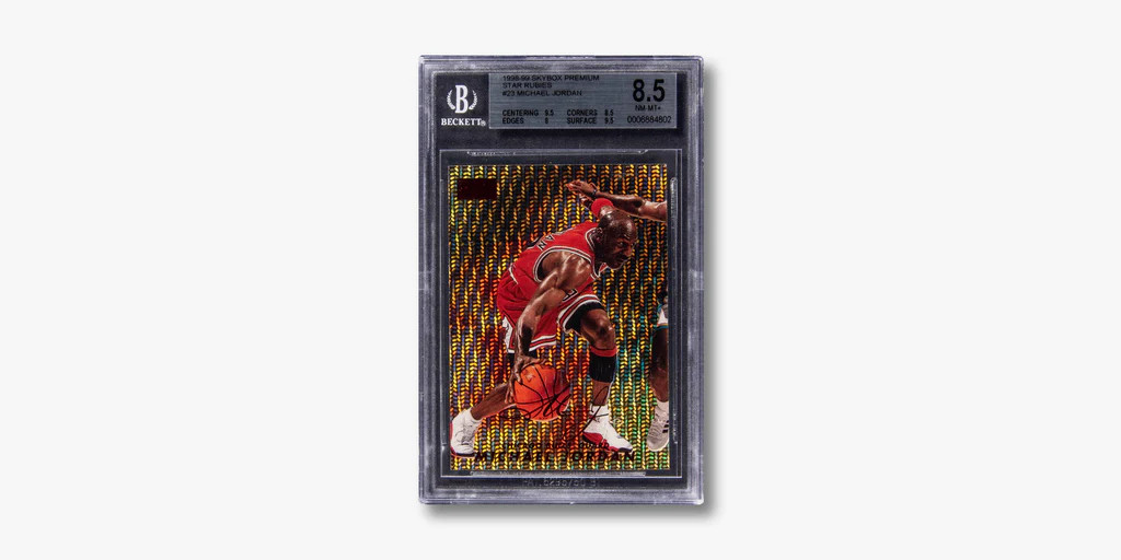 LeBron James 2003 Topps card in a Guard TCG toploader