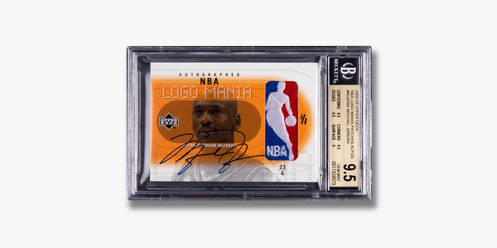 Kobe Bryant 1996 SkyBox card in a Guard TCG storage case