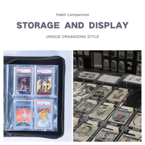 Graded Card Binder Holds 60 Slabs Premium Trading Card Binder for 6-Pocket Graded Card Binder