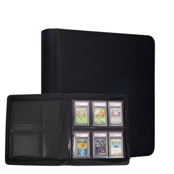 Graded Card Binder Holds 60 Graded Slab Premium Trading Card CGC CSG FGS FCG BGS 6 Pocket Graded Card Binder Graded Card Binder Holds 60 Graded Slab Premium Trading Card CGC CSG FGS FCG BGS 6 Pocket Graded Card Binder
