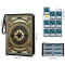 Embossed Leather 9-Pocket Trading Card Binder - Premium Zipper Album for TCG, Sports Cards