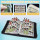 Embossed Leather 9-Pocket Trading Card Binder - Premium Zipper Album for TCG, Sports Cards