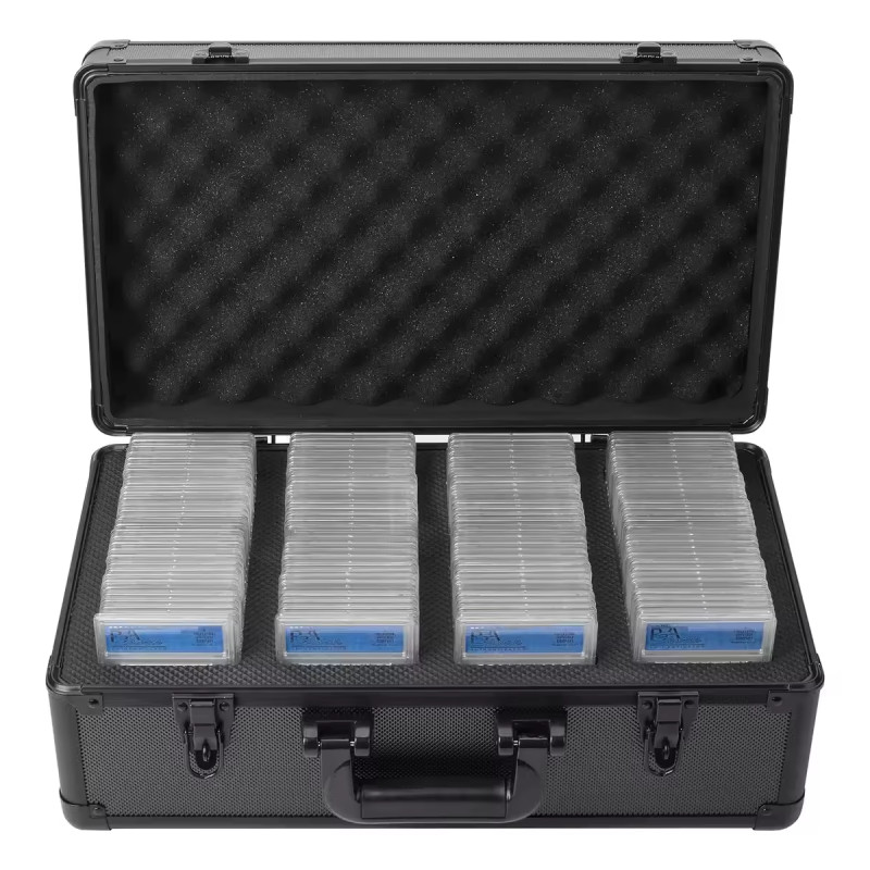 4 Slot Graded Card Case Sports Trading Card Holder with 120+ BGS FGS Plastic Slab Card Storage Box