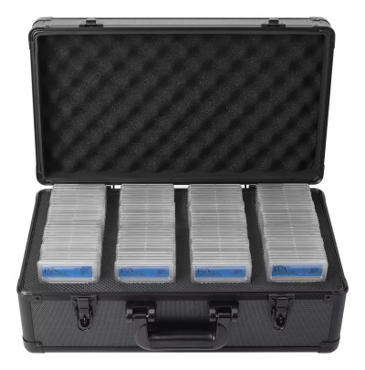 4 Slot Graded Card Case Sports Trading Card Holder with 120+ BGS FGS Plastic Slab Card Storage Box