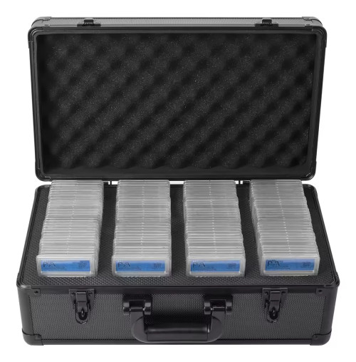4 Slot Graded Card Case Sports Trading Card Holder with 120+ BGS FGS Plastic Slab Card Storage Box