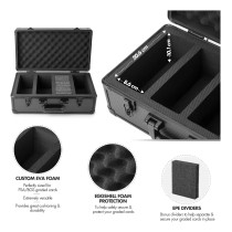 4 Slot Graded Card Case Sports Trading Card Holder with 120+ BGS FGS Plastic Slab Card Storage Box