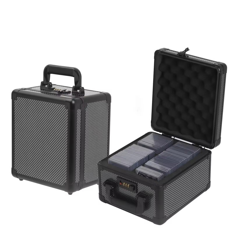 2-Row BGS Button Closure Graded Card Case Locking Collector Storage Box for HGA and CSG Graded Trading Card Slabs