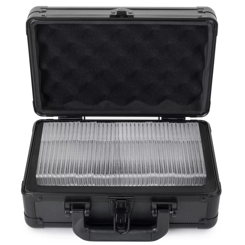 1-Slot Graded Baseball & for Pokemon Sports Trading Card Storage Box Plastic Slab Case with Button Closure