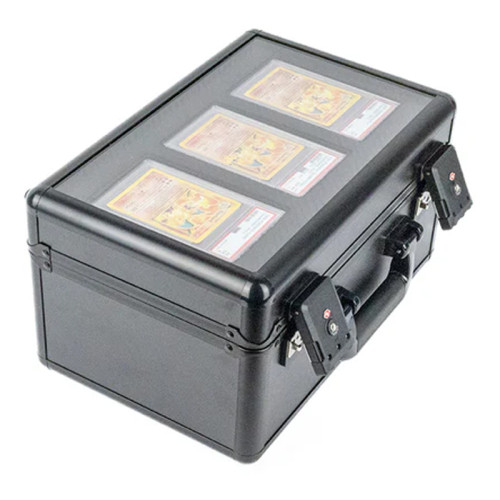 3 slot card storage case with display  for BGS SGC Graded Slab