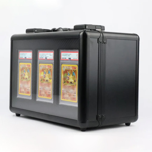 3 slot card storage case with display  for BGS SGC Graded Slab