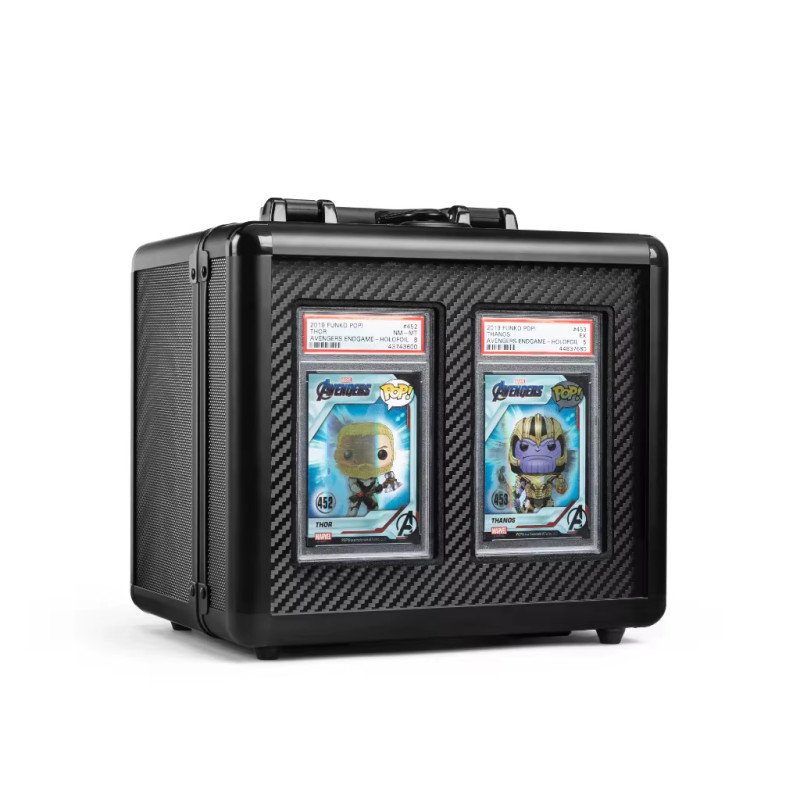 2 slot card storage case with display for BGS SGC Graded Slab