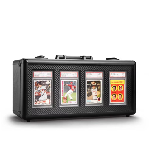 4 slot card storage case with display  for BGS SGC Graded Slab