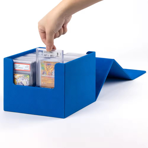 Card Deck Box PU Leather for 20 Graded Card Slab Storage Case