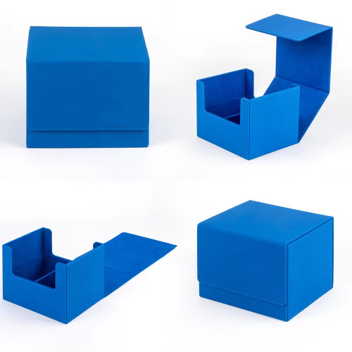 Card Deck Box PU Leather for 20 Graded Card Slab Storage Case