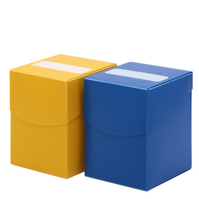 PP Plastic Game Card Storage Flip Deck Box with Dividers Plastic Card Deck Cases for Games Card Playing Card Trading Cards Sports Cards