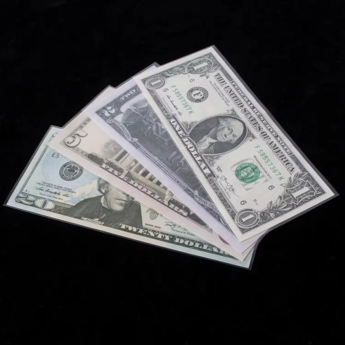 Customizable Polypropylene Paper Money Currency Banknote Sleeves for Collectors Bill Dollar Protector
