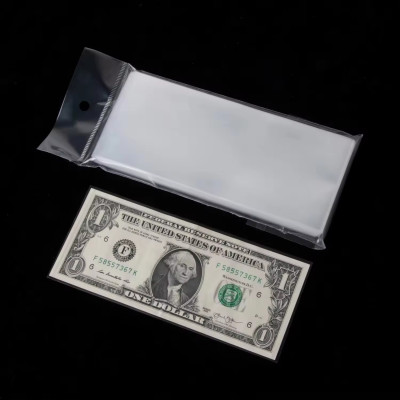 Customizable Polypropylene Paper Money Currency Banknote Sleeves for Collectors Bill Dollar Protector