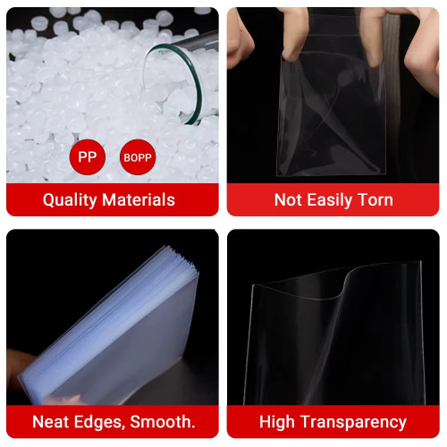 Clear - Sealable Perfect Fit Inner Card Sleeve Standard Size for TCG Dragon Ball One Pieces Card