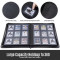Semi-Rigid Card Saver Collectors Binder Holds 360 Cards 9 Pocket Trading Leather Photo Albums