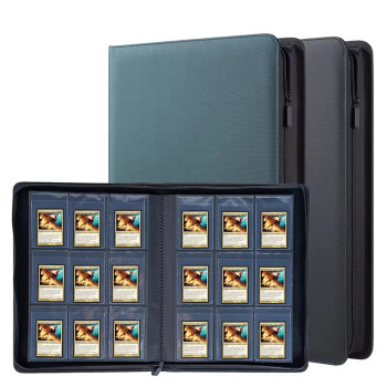 Semi-Rigid Card Saver Collectors Binder Holds 360 Cards 9 Pocket Trading Leather Photo Albums Semi-Rigid Card Saver Collectors Binder Holds 360 Cards 9 Pocket Trading Leather Photo Albums
