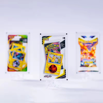 Acrylic Case Display for Pokémon Blister / Sleeved Booster Pack Pokemon Booster Pack Acrylic Case