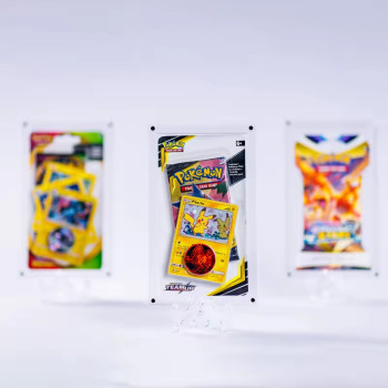 Acrylic Case Display for Pokémon Blister / Sleeved Booster Pack Pokemon Booster Pack Acrylic Case Acrylic Case Display for Pokémon Blister / Sleeved Booster Pack Pokemon Booster Pack Acrylic Case