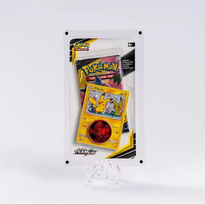 Blister pack display case acrylic booster pack dispenser for retail