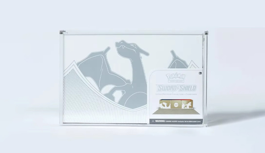 Acrylic Display Case for Charizard UPC Display Example