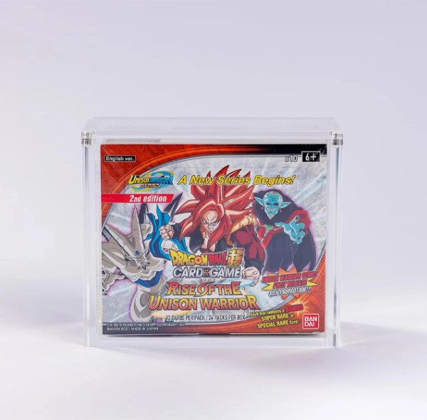 Acrylic Display Case for Dragon Ball Super Booster Box – Premium Protection & UV Shield