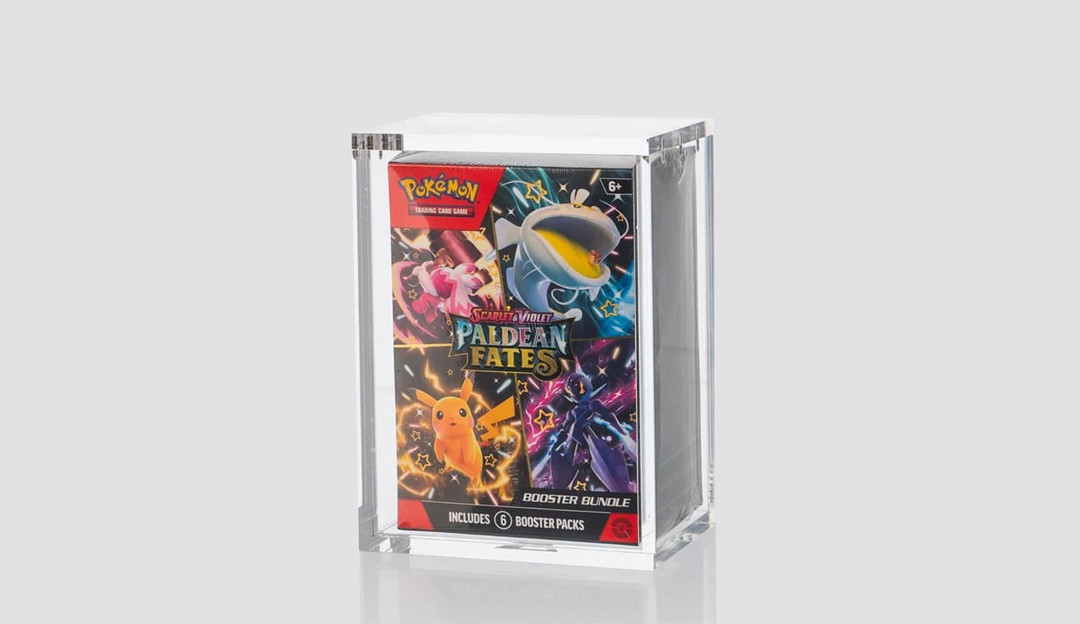 Acrylic Display Case for 6-Pack Booster Bundle | Premium Pokémon Display Protection