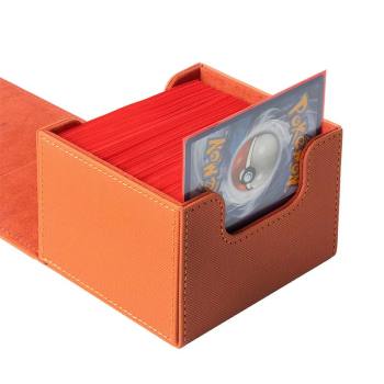 Deck Box for 133 Double-Sleeved Tcg Cards Magnetic Closure & Microfiber Inner Lining for Secure Storage