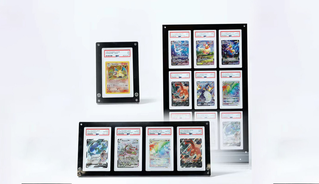 Wall Mounted Acrylic Frame for Trading Cards