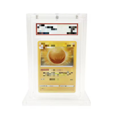 Acrylic Graded Card Display Storage Case for 12 BGS CGC Slabs, Transparent Organizer Box for Trading Cards Collection