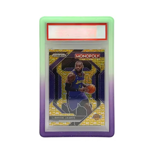 TPU Gradient Graded Card Slab Bumper Guard Protector Case for PSA BGS CGC TCG Trading Card Protection