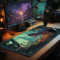 Custom Logo Yugioh Gaming Playmat-High Quality Square Rubber 14x24 Inch with Customized Size Option for Protecting Playing Cards