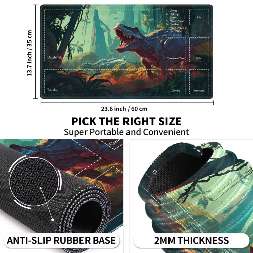 Custom Logo Yugioh Gaming Playmat-High Quality Square Rubber 14x24 Inch with Customized Size Option for Protecting Playing Cards